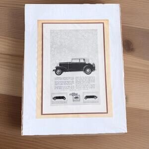 Vintage Collectible Original Ephemera Print Chevrolet Ad Magazine 1931